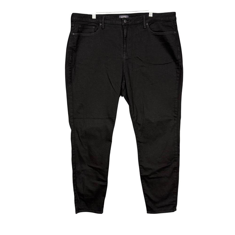 NYDJ Jeans‎ Women 20W Black Ami Skinny High Rise Lift Tuck Cotton Stretch Blend